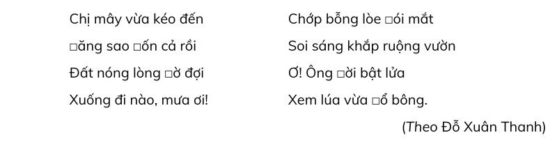 a) Chọn ch hoặc tr thay cho ô vuông. Bài 7: Mùa hè lấp lánh