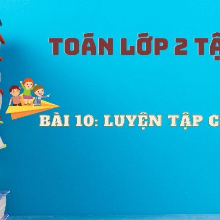 Bài 10: Luyện tập chung – Toán Lớp 2 Tập 1 Kết Nối Tri Thức