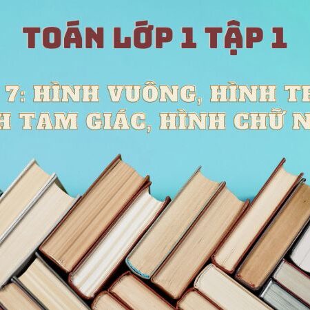 Bài 7: Hình vuông, hình tròn, hình tam giác, hình chữ nhật – Toán Lớp 1 Tập 1 Kết Nối Tri Thức