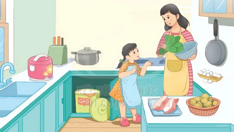 Câu 1: Quan sát tranh và thực hiện yêu cầu: