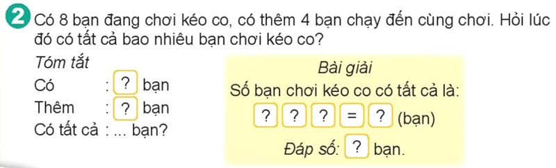 Bài số 2: Giải hoạt động câu 2 trang 36 SGK Toán 2 tập 1