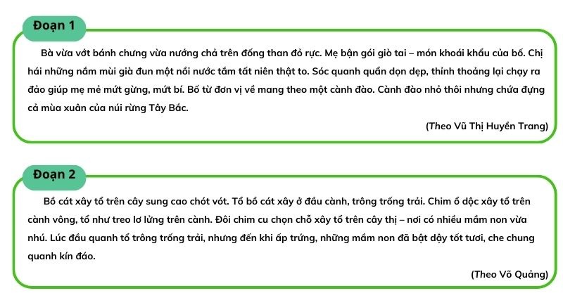 Câu 2: Chọn câu chủ đề cho từng đoạn văn và xác định vị trí đặt câu chủ đề cho mỗi đoạn.