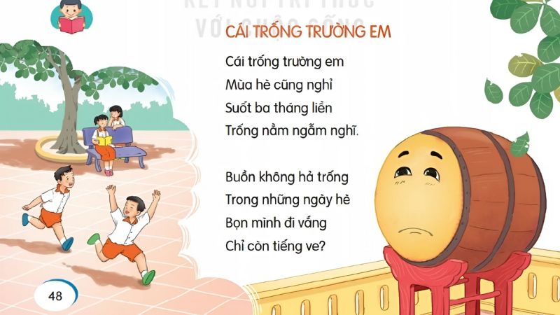 Câu 2: Đọc Bài 11: Cái trống trường em 1