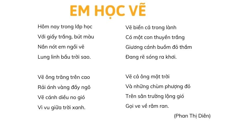 Câu 2: Đọc Bài 14: Em học vẽ 2