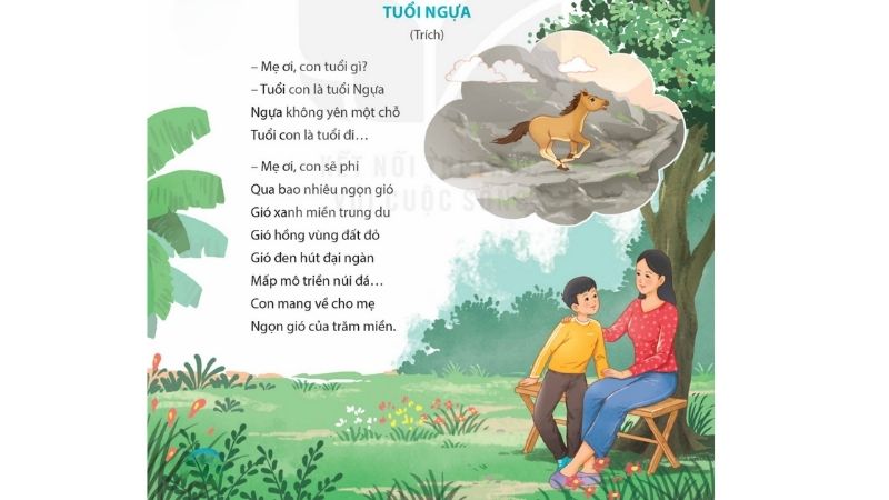 Câu 2: Đọc bài 3 tuổi ngựa