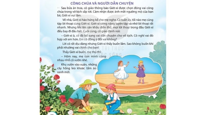 Câu 2: Đọc Bài 4: Công chúa và người dẫn chuyện 1