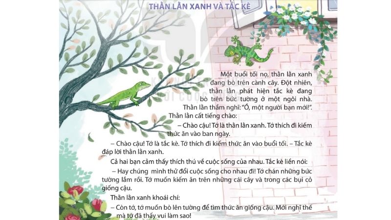 Câu 2: Đọc Bài 5: Thằn lằn xanh và tắc kè 1