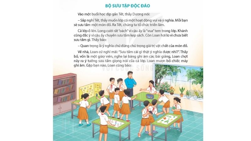 câu 2 đọc Bài 7: Bộ sưu tập độc đáo 1