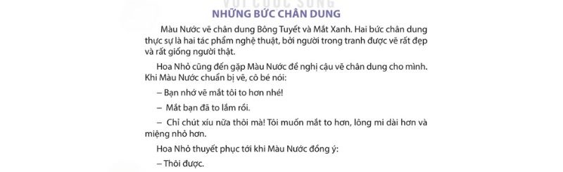 Câu 2: Đọc Bài 7: Những bức chân dung 1