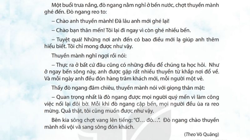 Câu 2: Đọc bài 8 đò ngang 2