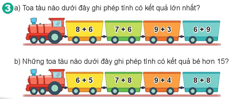 giải Bài số 3: Giải luyện tập câu 3 trang 38 SGK Toán 2 tập 1