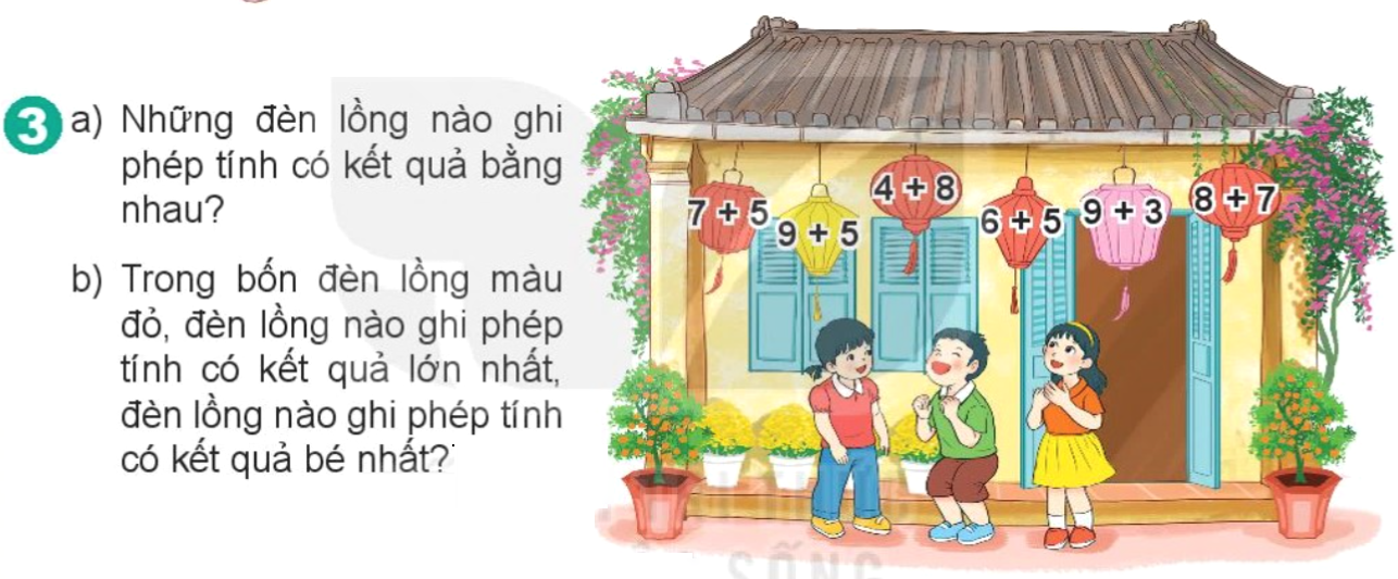 Bài số 3: Giải hoạt động câu 3 trang 34 SGK Toán 2 tập 1