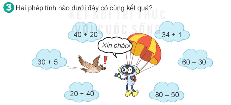 Bài số 3: Giải luyện tập câu 3 trang 19 SGK Toán 2 tập 1