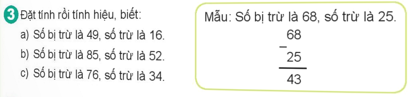 Bài số 6: Giải hoạt động câu 3 trang 14 SGK Toán 2 tập 1