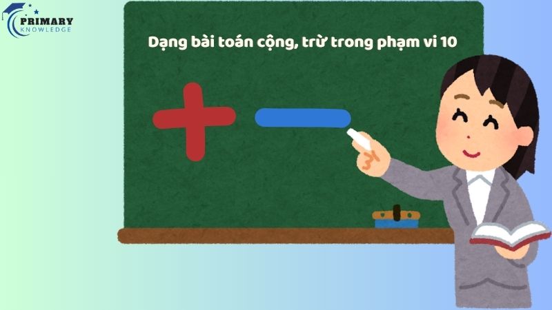 Dạng bài toán cộng, trừ trong phạm vi 10