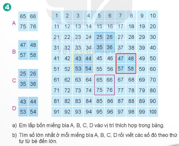 giải Bài số 12: Giải luyện tập câu 4 trang 9 SGK Toán 2 tập 1