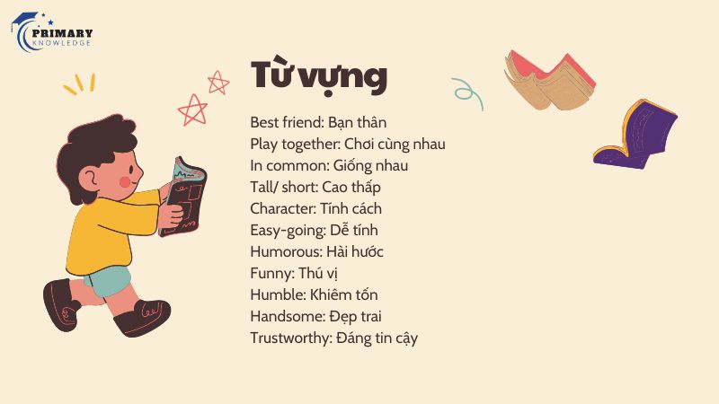 Từ vựng viết đoạn văn về bạn bè