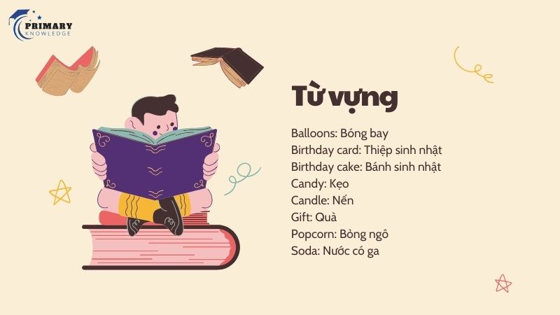 Từ vựng viết bài văn về sinh nhật