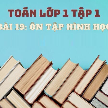 Bài 19: Ôn tập hình học – Toán Lớp 1 Tập 1 Kết Nối Tri Thức