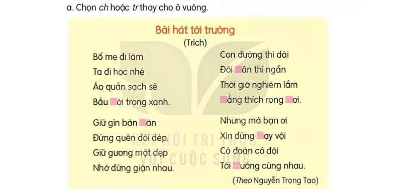 a Câu 3 trang 69 sgk Tiếng Việt lớp 3 tập 1