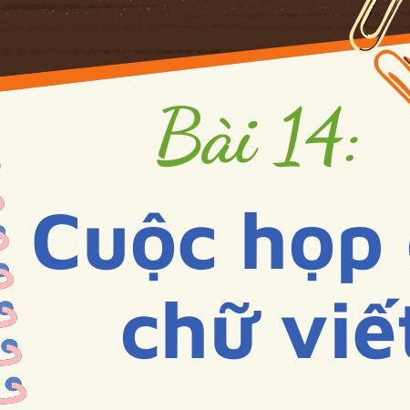 Bài 14: Cuộc họp của chữ viết – Tiếng Việt Lớp 3 Tập 1 Kết Nối Tri Thức