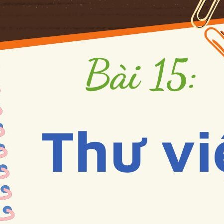 Bài 15: Thư viện – Tiếng Việt Lớp 3 Tập 1 Kết Nối Tri Thức