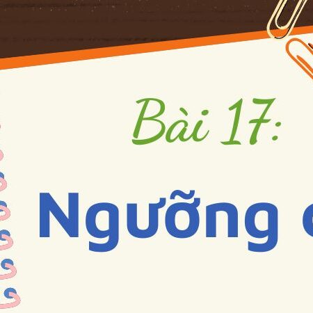 Bài 17: Ngưỡng cửa – Tiếng Việt Lớp 3 Tập 1 Kết Nối Tri Thức