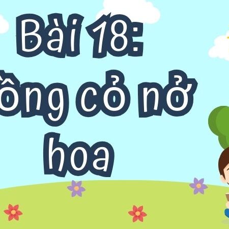 Bài 18: Đồng cỏ nở hoa – Tiếng Việt Lớp 4 Tập 1 Kết Nối Tri Thức