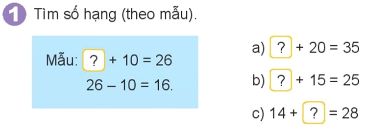 Bài số 1: Giải hoạt động câu 1 trang 11 SGK Toán 2 tập 1