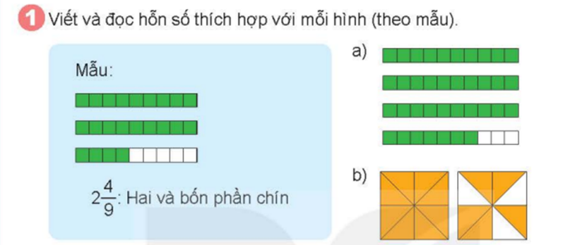 Bài số 1: Giải hoạt động câu 1 trang 24 SGK Toán 5 tập 1