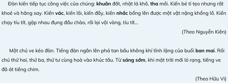 Câu 1: Đọc 2 đoạn văn sau và trả lời câu hỏi. bài 9