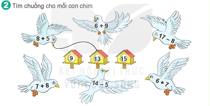 Bài số 2: Giải luyện tập câu 2 trang 53 SGK Toán 2 tập 1