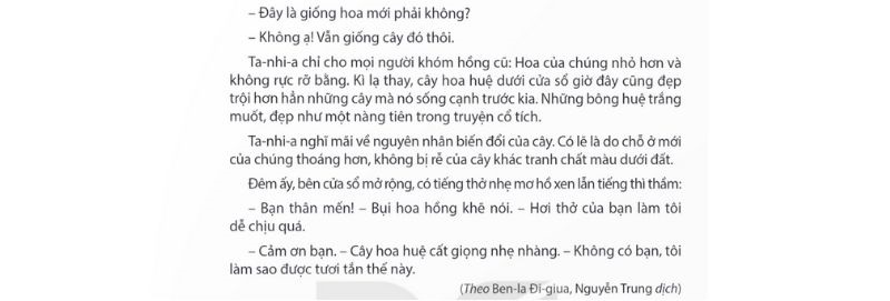 Câu 2: Đọc Bài 10: Tiếng nói của cỏ cây 2