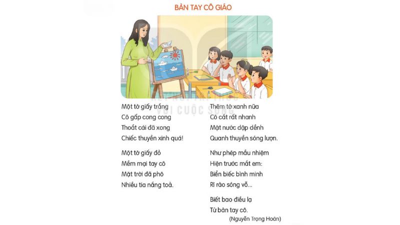 Câu 2: Đọc Bài 13: Bàn tay cô giáo