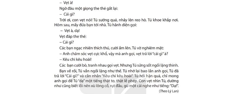 Câu 2: Đọc Bài 13: Con vẹt xanh 2