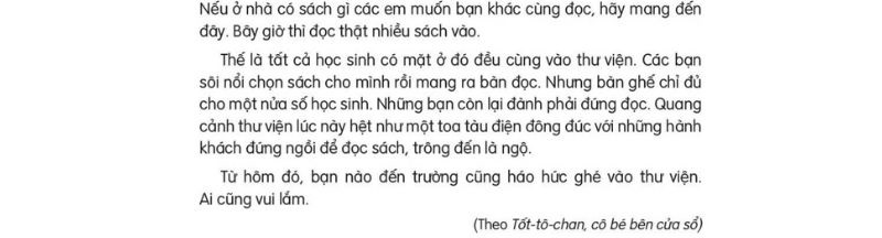 Câu 2: Đọc Bài 15: Thư viện 2