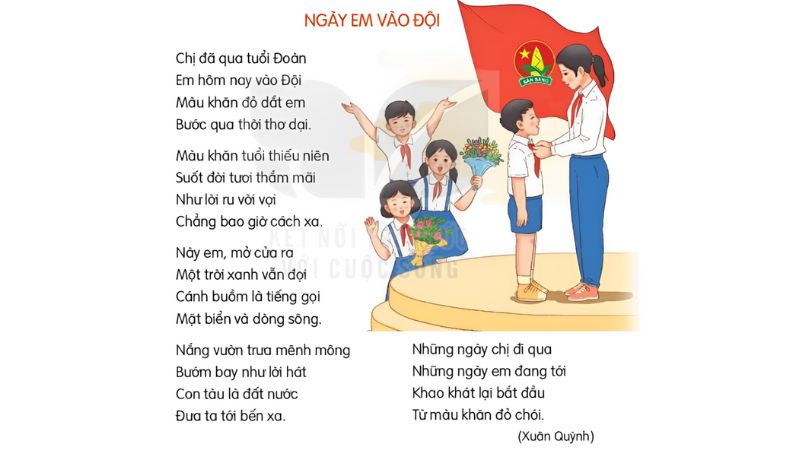 Câu 2: Đọc Bài 16: Ngày em vào Đội