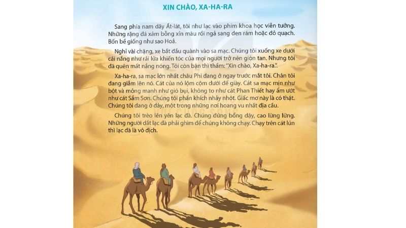 Câu 2: Đọc Bài 16: Xin chào, Xa-ha-ra