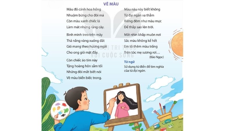 Câu 2: Đọc Bài 17: Vẽ màu