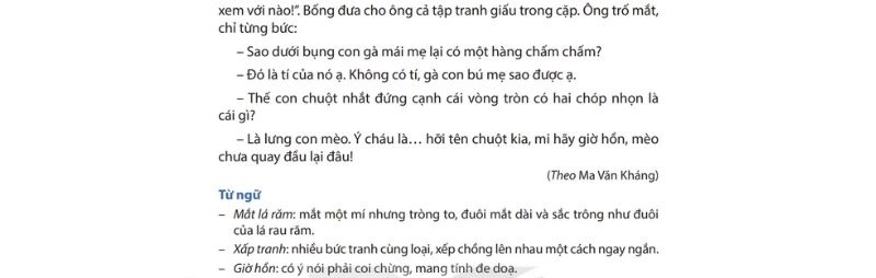 Câu 2: Đọc Bài 18: Đồng cỏ nở hoa 2