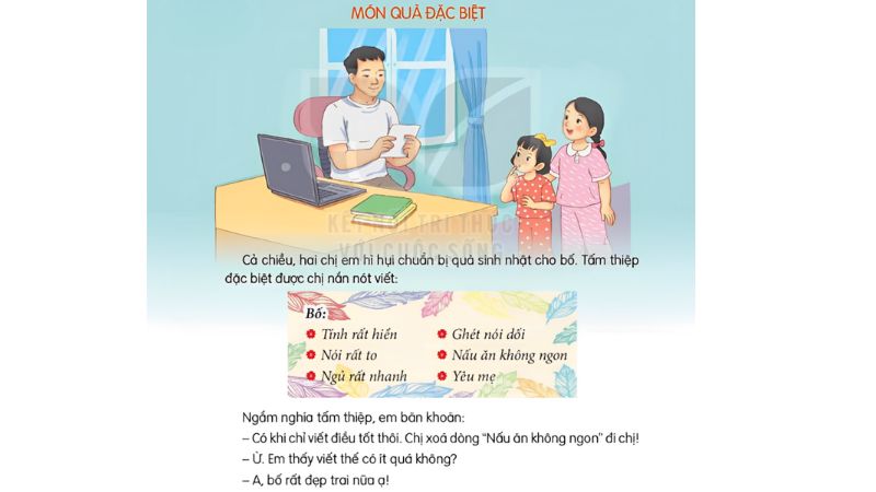 Câu 2: Đọc Bài 18: Món quà đặc biệt 1