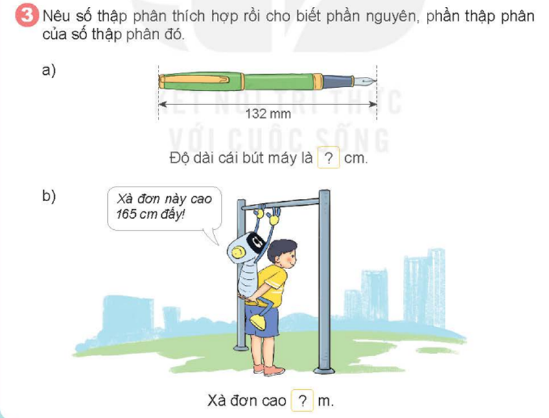 Bài số 3: Giải hoạt động câu 3 trang 34 SGK Toán 5 tập 1