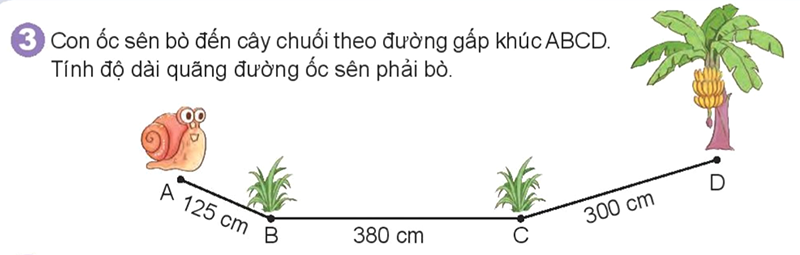 Bài số 3: Giải luyện tập câu 3 trang 22 SGK Toán 3 tập 1