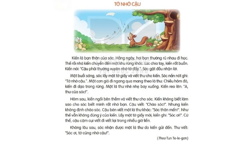 Câu 3: Đọc Bài 18: Tớ nhớ cậu