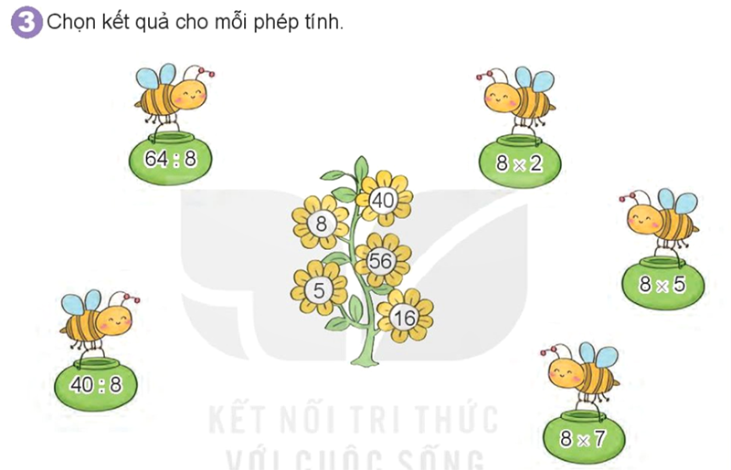 Bài số 5: Giải luyện tập câu 3 trang 35 SGK Toán 3 tập 1