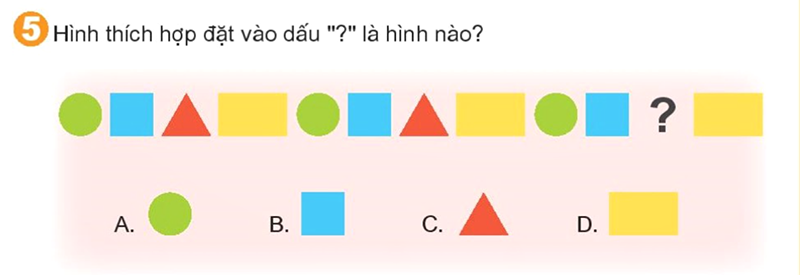 Bài số 5: Giải luyện tập câu 5 trang 113 SGK Toán 1 tập 1