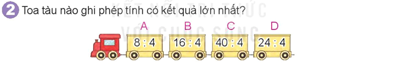 Bài số 5: Giải hoạt động câu 2 trang 20 SGK Toán 2 tập 1