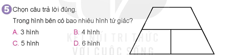 Bài số 5: Giải luyện tập câu 5 trang 22 SGK Toán 3 tập 1