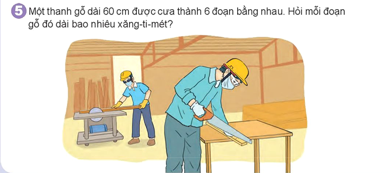 Bài số 7: Giải luyện tập câu 5 trang 30 SGK Toán 3 tập 1