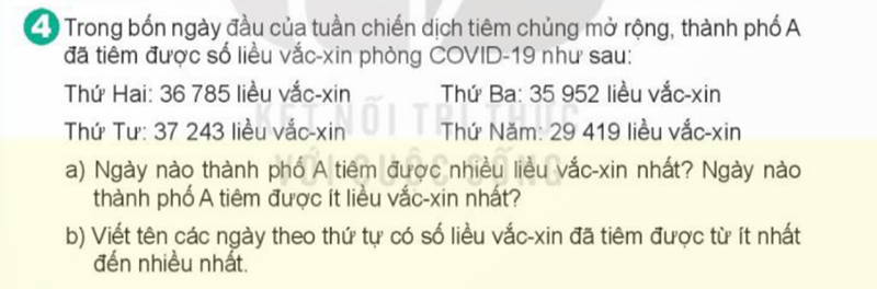 Bài số 9: Giải luyện tập câu 4 trang 8 SGK Toán 4 tập 1